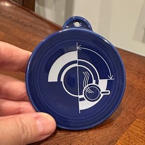 Fiesta Blue and White Holiday Ornament 2023